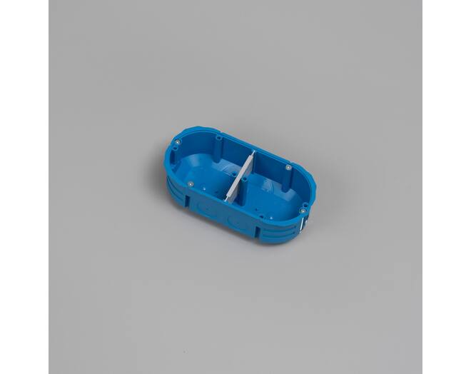 EU Plastic Back Box/2G/Round/45Mm Deep
