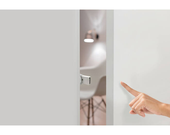 Push to open wit met magneet, voor zware en grote deuren