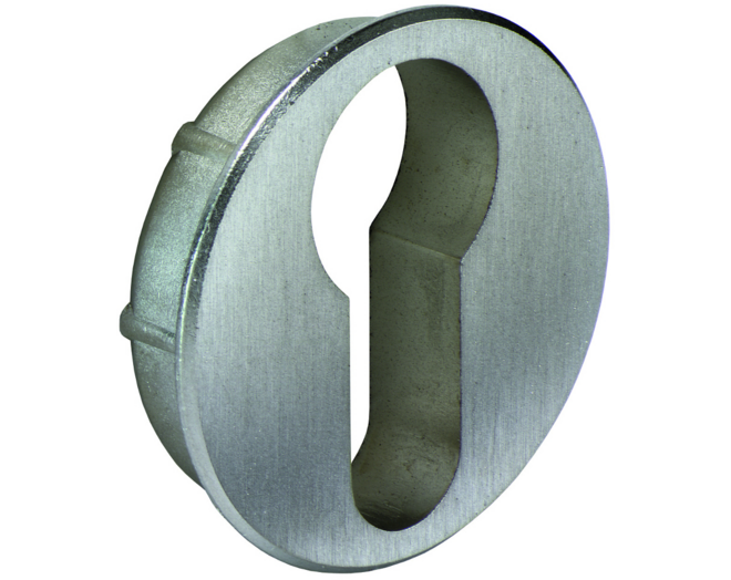 Rozet voor profielcilinders RVS look 35mm boring 40mm