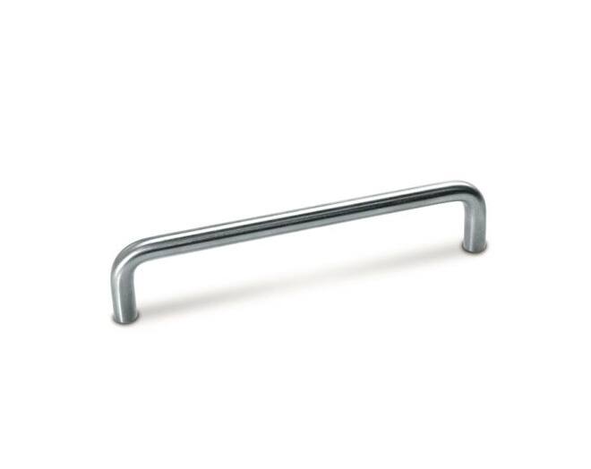 Greep 8x192mm recht RVS geborsteld, totale lengte 200mm