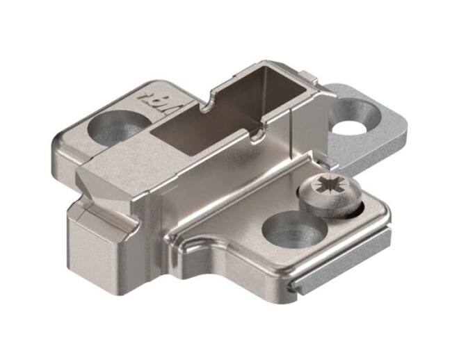 Kruismontageplaat 6mm verdikt, voor euroschroeven