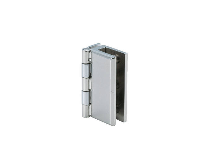 Glasdeurscharnier RVS glans inliggend voor glas 4-8mm