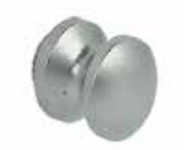 Drukknop Mini voor houtdikte 16mm, mat chrome