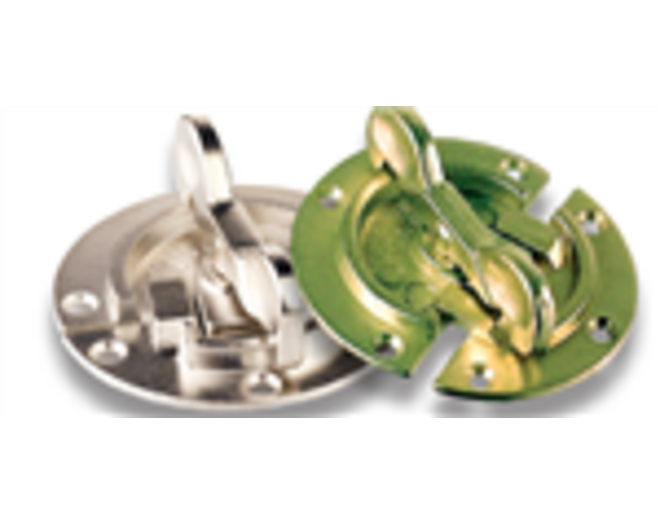 Bladverbinder rond 60mm, dikte 1,5mm vernikkeld