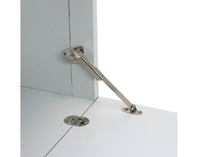 Dekselschaar met regelbare soft close, links