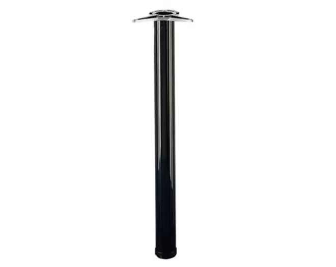 Tafelpoten 60mm 710mm dikte 0,9mm mat zwart set van 4