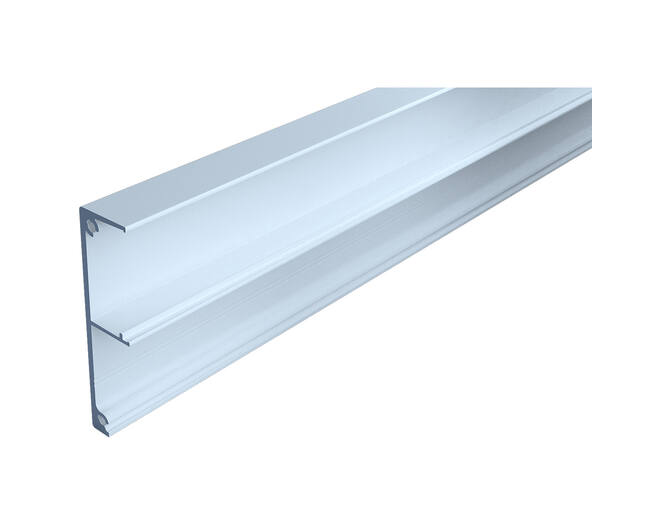 Spaceship afdekprofiel aluminium zilver, lengte 2500mm, 65mm
