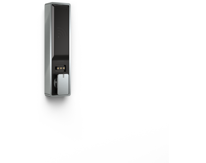 Versa RFID Mini geborsteld nikkel wisselende gebruiker,