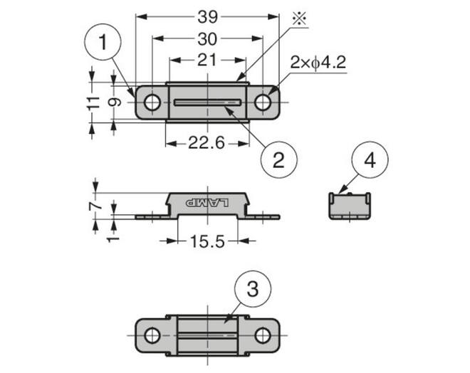 Magneetsnapper RVS trekkracht 6 kilogram opschroef