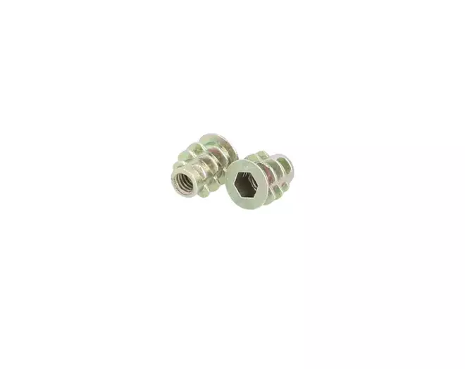 Rampabus conisch M4/5.5x10mm met rand, geel verzinkt