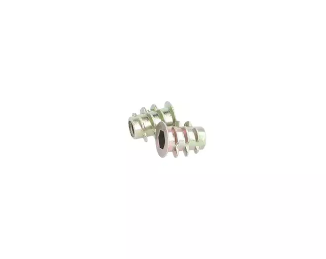 Rampabus conisch M4/5.5x10mm met rand, geel verzinkt