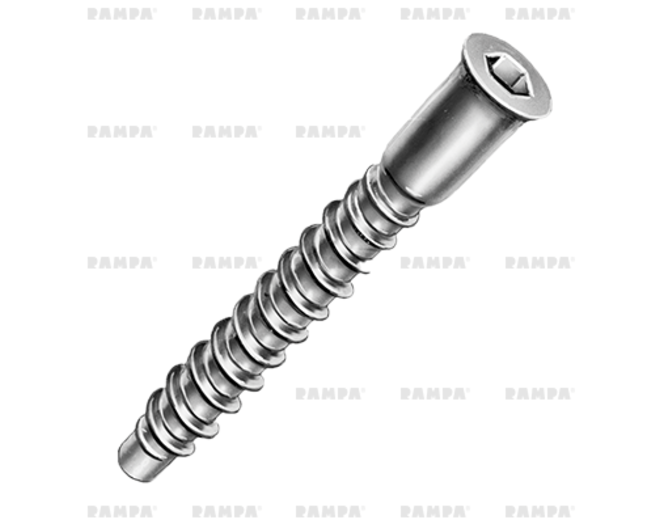 Confirmatschroef 7.0x50mm SW 4 zwart verzinkt geboord