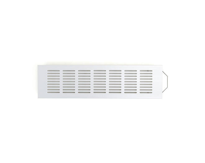 Luchtrooster 300x80mm aluminium zilver