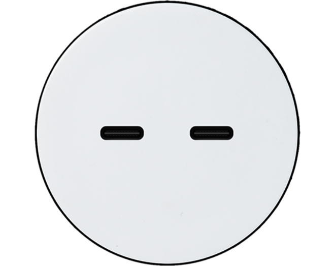 Rond 2.0 USB-C 2X (30W) - t.less - white alu