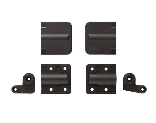 Dekselscharnier zwart 8BL soft close, infrees, prijs per set