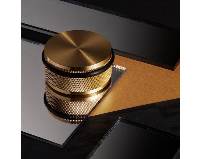 Door Stop/Floor Mounted/Brass
