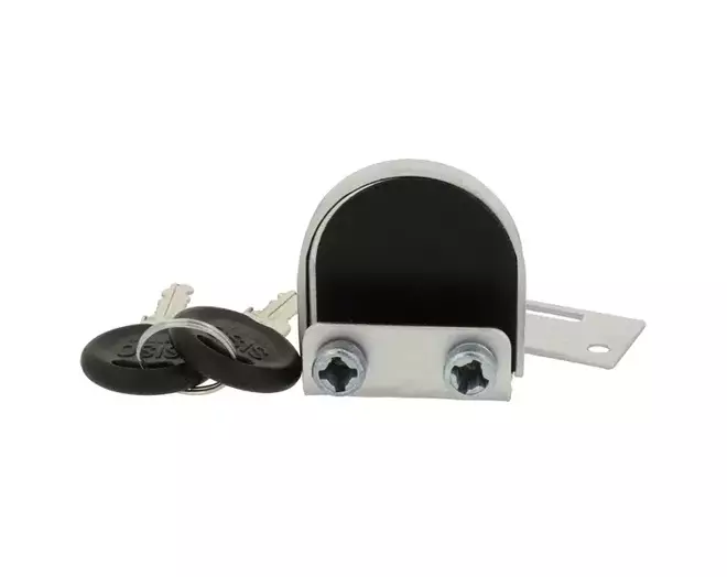Glasdeurslot 918 voor 8mm glas alu kleur, gelijksluitend