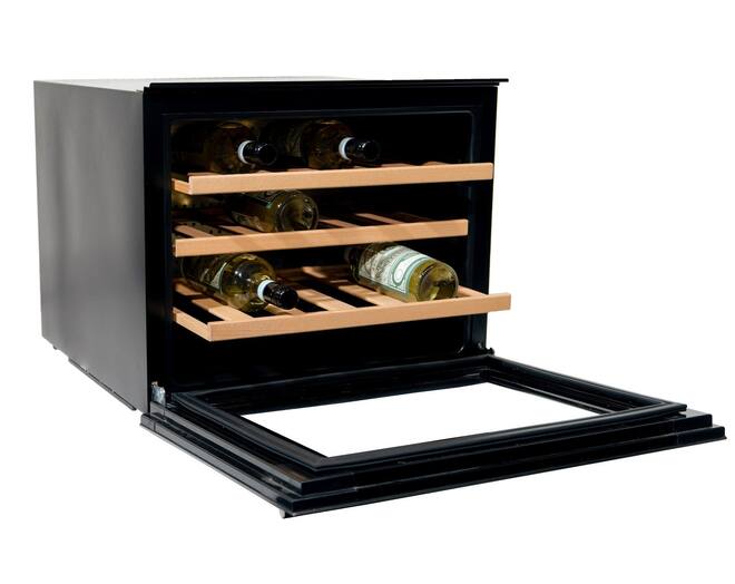 Vinata Wijnklimaatkast Premium met RVS glazen deur