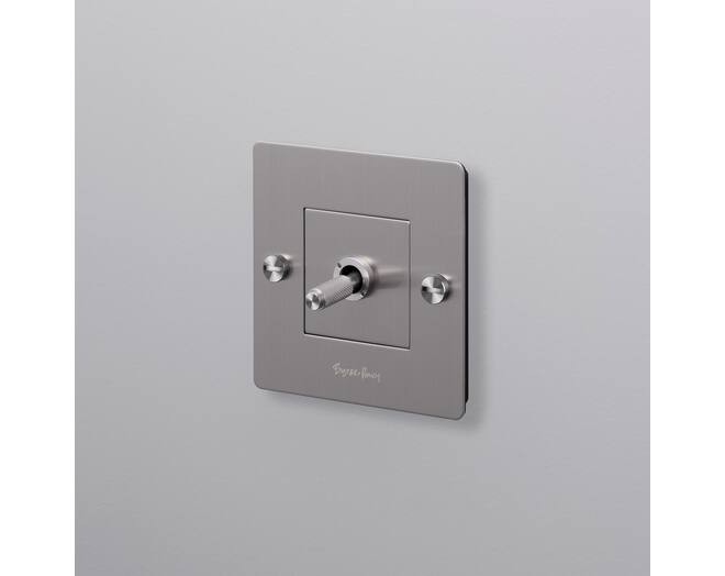 EU 1G Toggle Switch/w/ B+P Logo/Steel