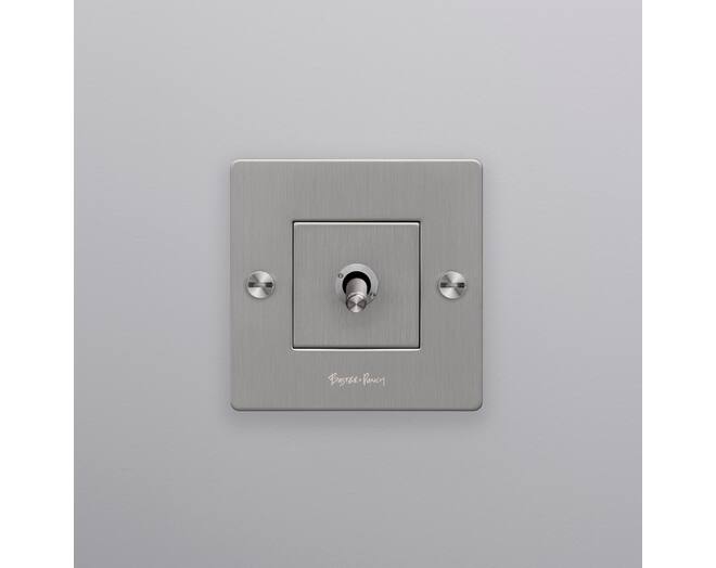 EU 1G Toggle Switch/w/ B+P Logo/Steel