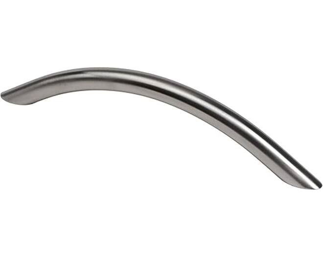 Greep 10x96mm boog RVS look, totale lengte 115mm