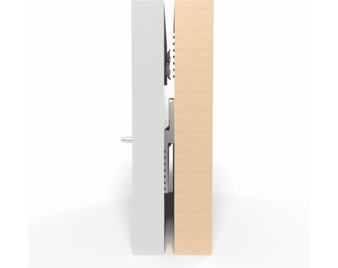 Paneelprofiel aluminium MF625 lengte 2500mm, diepte 5.08mm