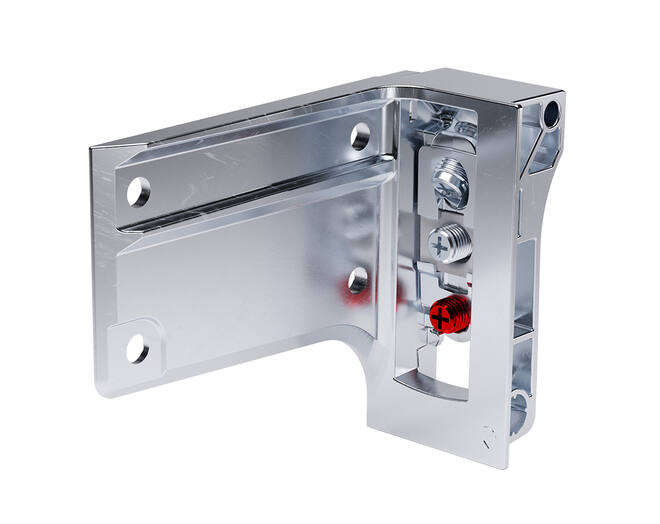Kastophanger LIBRA H7 links, voor alu profiel, om te schroe-