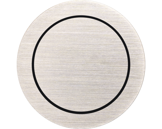 Rond 2.0 Push button 2X- s. trim - brushed nickel