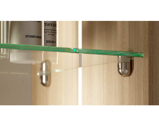 Glasplaatdragers "PEKI"vernikkeld, glas 4-10mm, stift 5mm