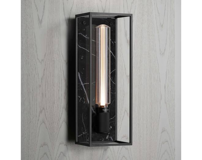 Caged Wall 1.0 Large - Black Marble/Buster Bulb Tube