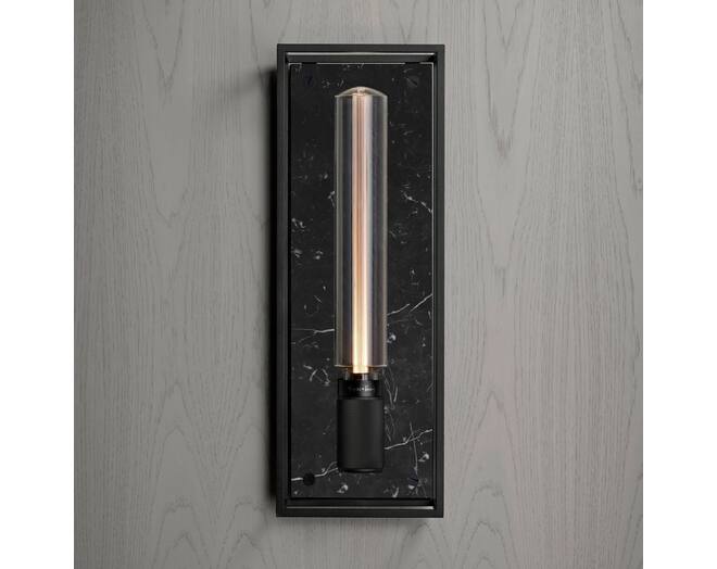Caged Wall 1.0 Large - Black Marble/Buster Bulb Tube