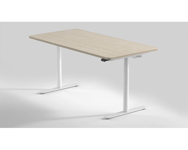 Workdesk Round voor bladmaat van 1600-2400mm , wit