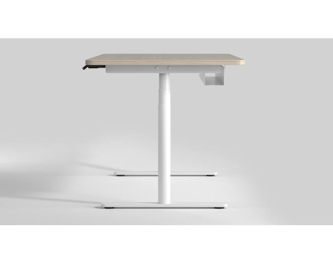 Workdesk Round voor bladmaat van 1600-2400mm , wit