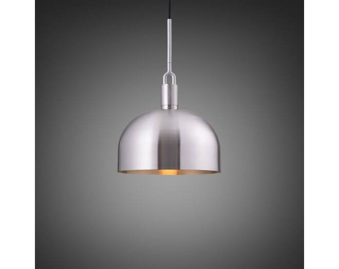 Forked Pendant/Steel/Large Steel Shade
