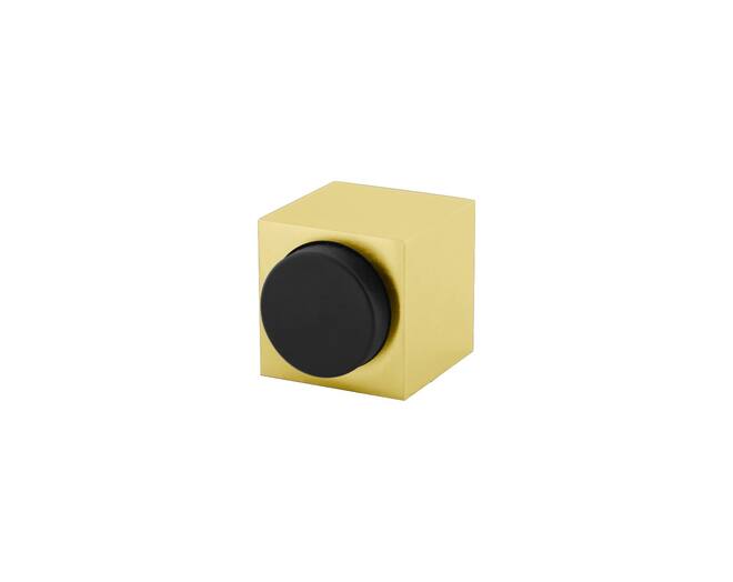 Olivari deurstop Cubo messing titaan PVD