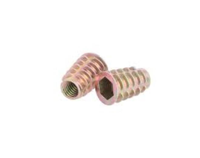 Rampabus conisch M10/16x25mm met rand, geel verzinkt, SW10