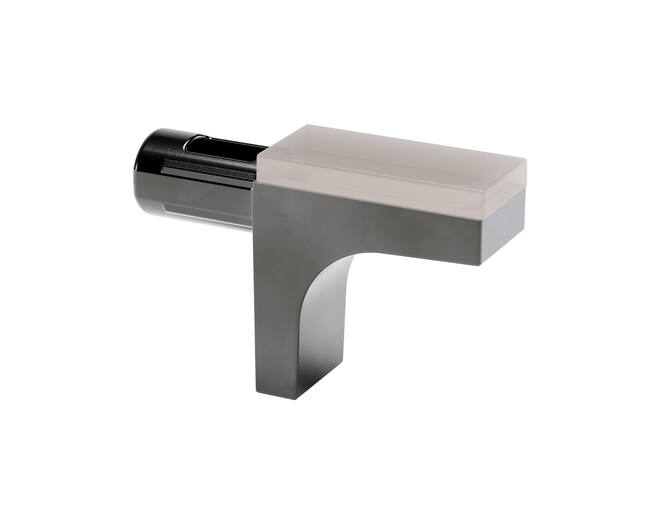 Plankdrager zwart K LINE voor GLAS met rubberen plateau