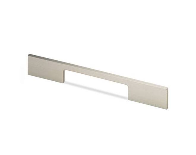 Greep 10x190mm aluminium glanzend, harstmaat 160mm