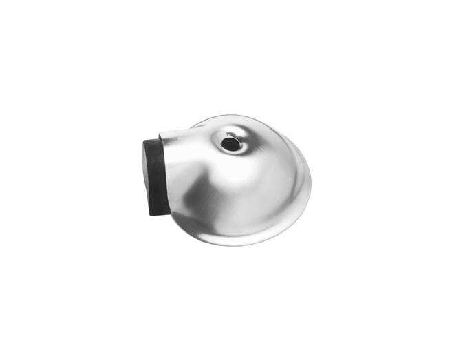 Deurstop bol ø65mm met nokken rvs geborsteld