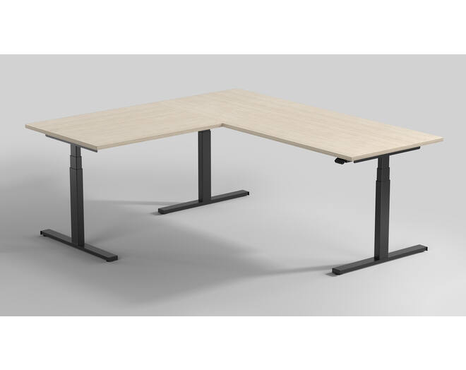 De Milano Hoek. Kleur: Zwart RAL9005.