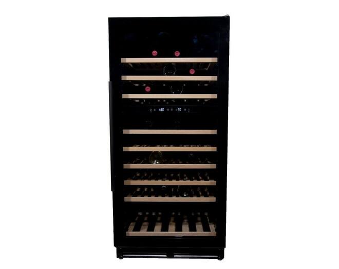 Vinata Wijnklimaatkast Premium, vol glazen deur, 110 Flessen
