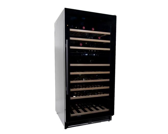 Vinata Wijnklimaatkast Premium, vol glazen deur, 110 Flessen