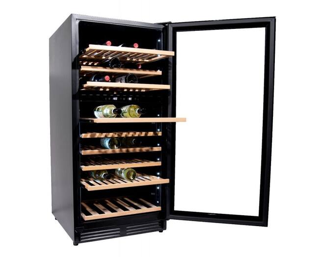 Vinata Wijnklimaatkast Premium, vol glazen deur, 110 Flessen