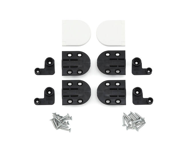 Dekselscharnier wit 50WT soft close, infrees, prijs per set