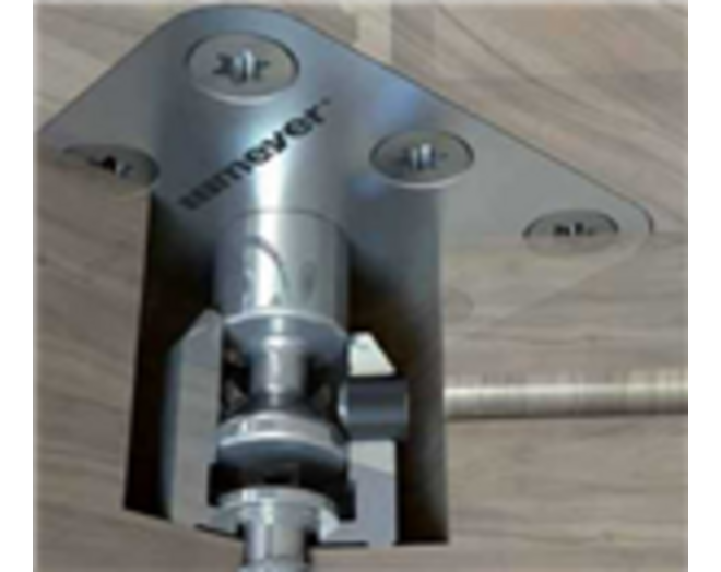 Fixissimo VE-40 K, 40x40mm, voor massieve poten, per set