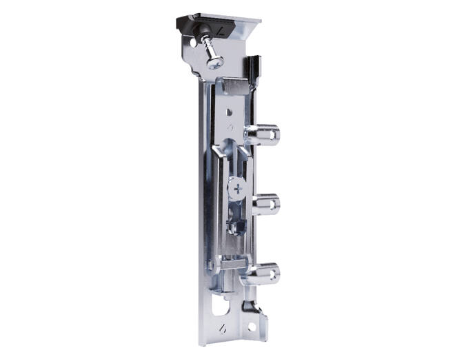 Kastophanger APC3 links met 3 duvels 10mm, verzinkt