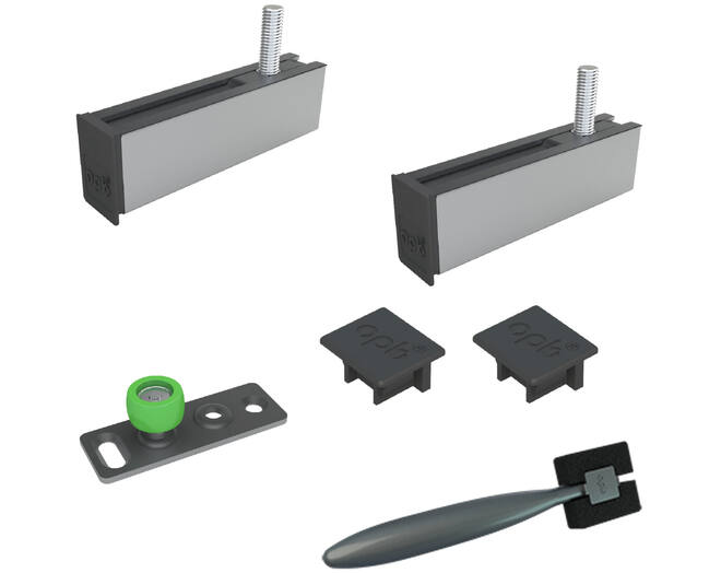 E-Space beslagset voor 1 houten deur, compleet