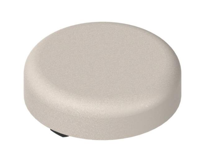 Dekorplaat rond mat nikkel v. glasdeurscharnier boring 26mm