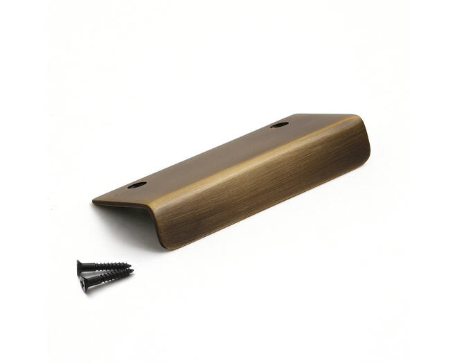 Greep antiek brons montage op de deur, lengte 95mm