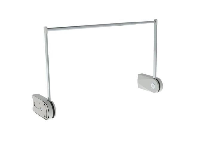 Kledinglift elektrisch grijs-daalt 70cm-kast 60-90cm breed